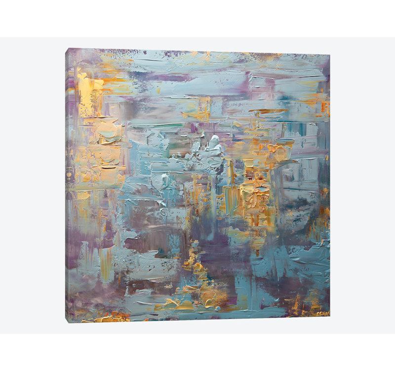 «Swiger The Moon», reproduction sur toile, H 18 po x l 18 po x P 1,5 po, Toile tendue, Pas de tapis