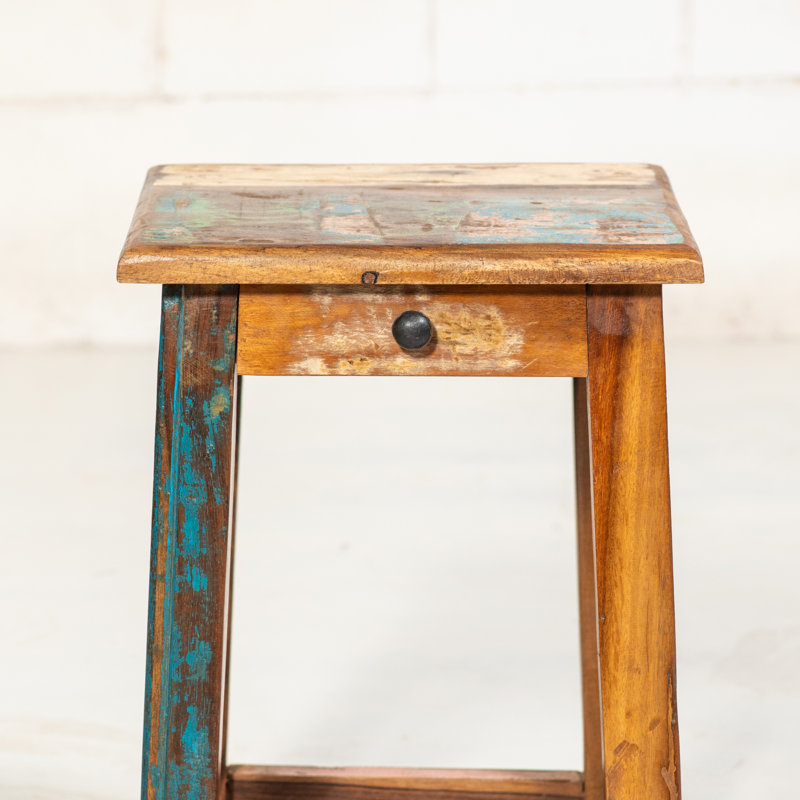 Ranjit Solid Wood Accent Stool