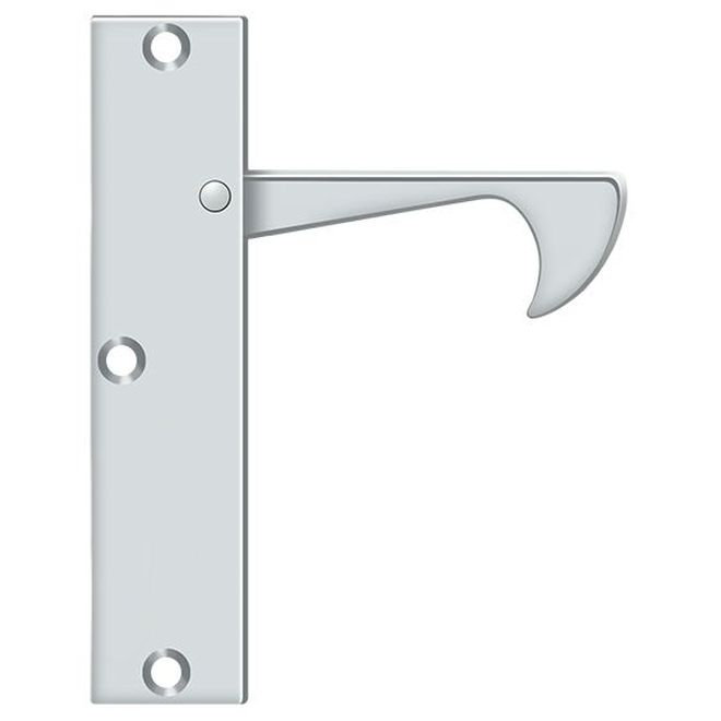 B096BB238D8A431583F99A51CB73ADC5 Edge Pulls-Thin, 4-1/4" x 1" in Polished Chrome, Polished Chrome