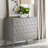 Metallic Silver & Champagne Finish Console Cabinet