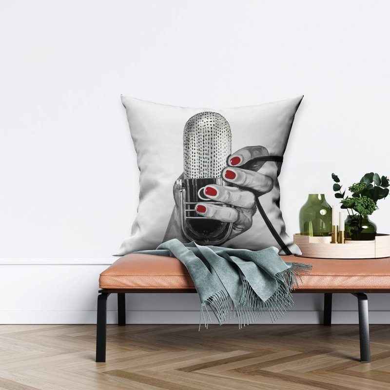 Sing your life - 26"x26" Throw pillow - Poly twill - Print on demand, Polyester/Polyfill, 26" H x 26" W