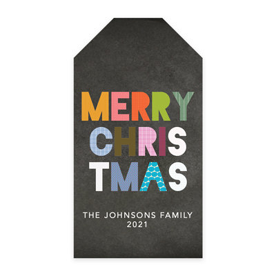 Étiquettes personnalisées personnalisées personnalisées Merry Christmas