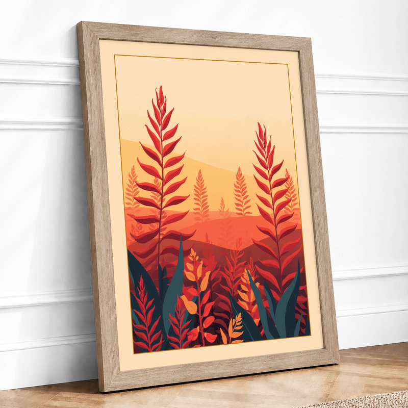 Sunset Botanical - Print, Oak, A3 - 42.0 x 29.7 cm