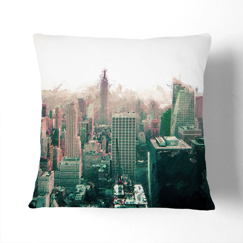 Square Throw Cushion, 55cm H x 55cm W x 20cm D, White