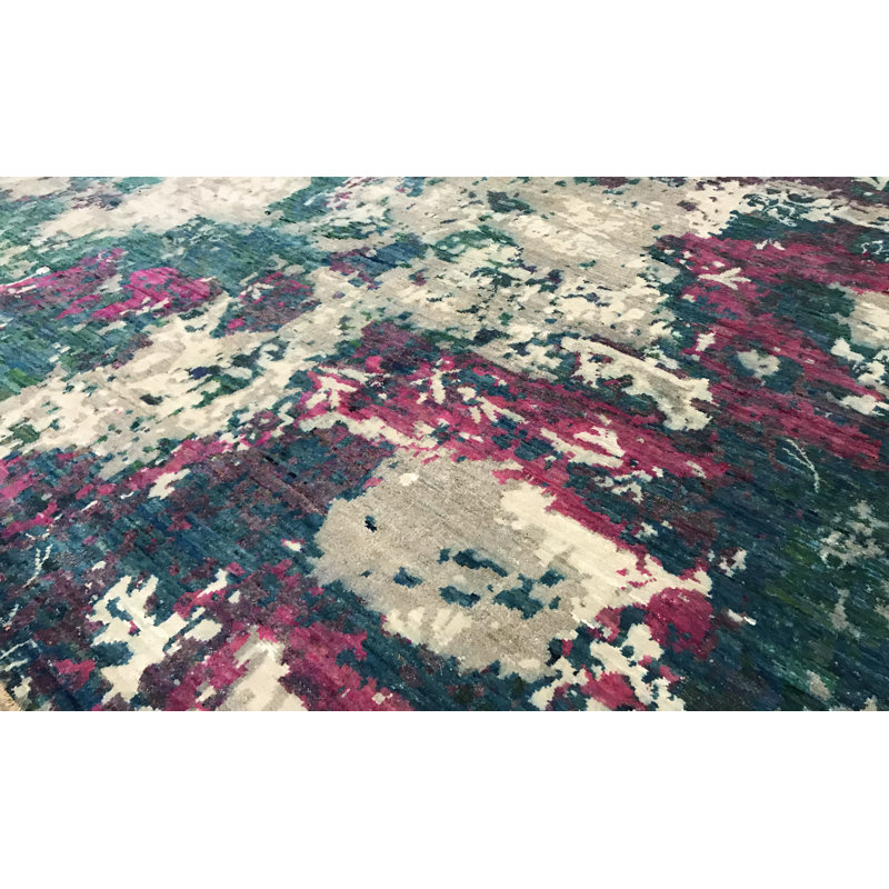 Tapis multicolore de haute qualité noué à la main