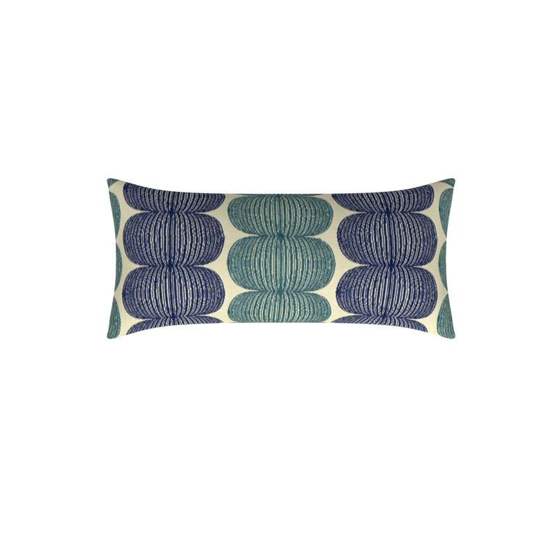 Canton Rectangular Pillow Cover & Insert, 12"H x 26"W, Snowcone