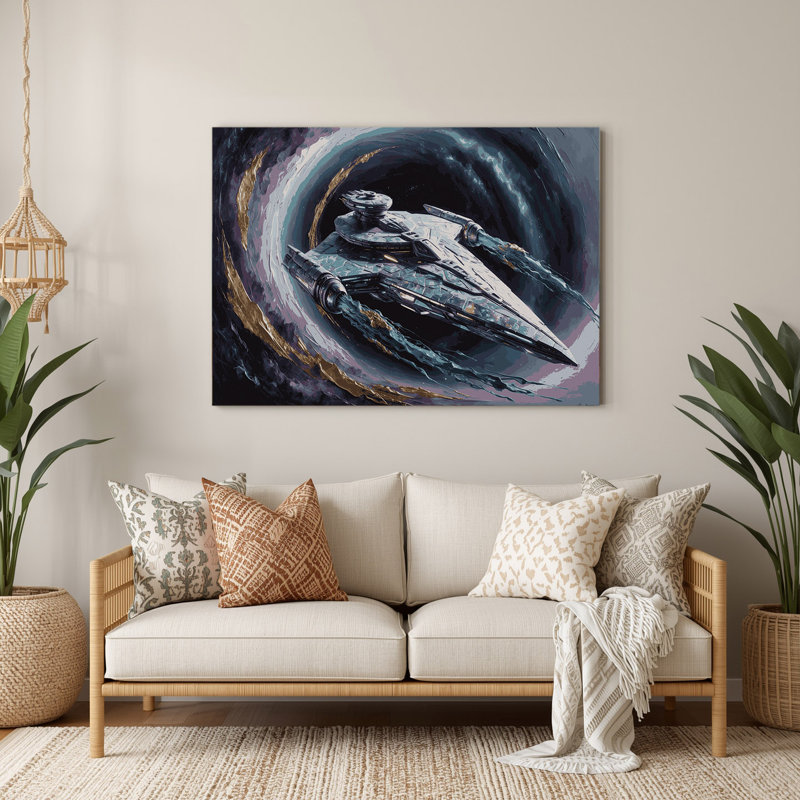 Art mural gris Sci Fi Interstellar