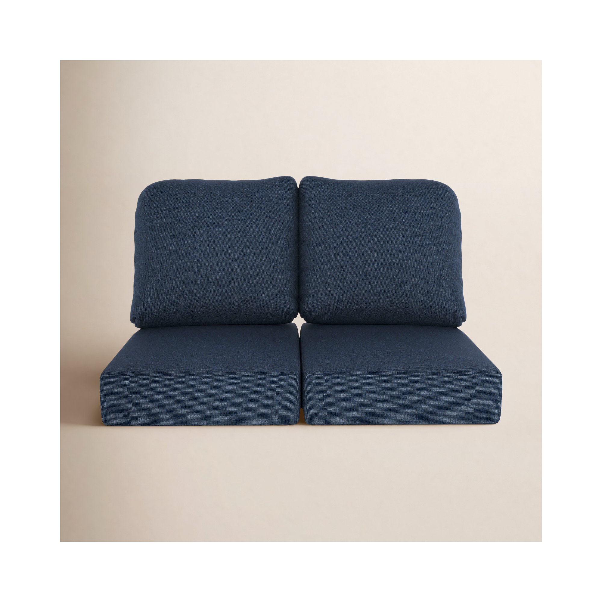 Amala Indoor/Outdoor Sunbrella® Loveseat Cushion, Spectrum Indigo Sunbrella®