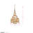 Flow 3-Light Twist Pendant - Baguette/Natural Rattan