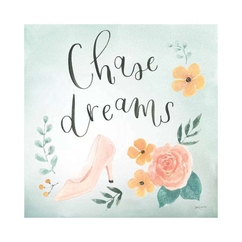 Chase Dreams I Green 1 Piece Wrapped Canvas Wall Art, 93.98cm H x 93.98cm W x 1.905cm D