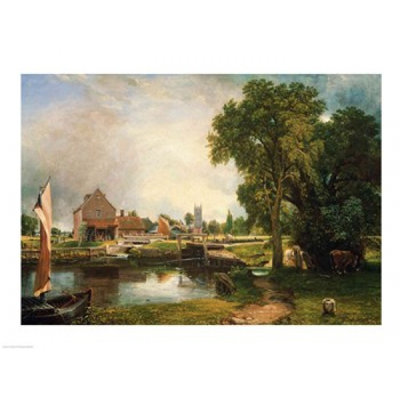 «Dedham Lock and Mill 1820» par John Constable (24 x 18)