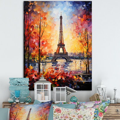 Paris, Tour Eiffel, vue d'automne - Art mural de la ville de Paris