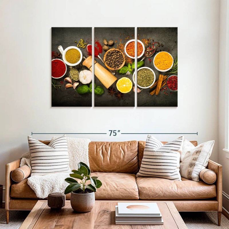 Yarlin Dried And Fresh Spices, 36" H x 57" W