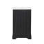 Meuble-lavabo de 20 po avec lavabo, armoire de salle de bain avec porte à fermeture douce, support de rangement et tablette réglable, noir-1012377666