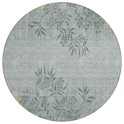 Deivids Washable Floral Indoor / Outdoor Rug