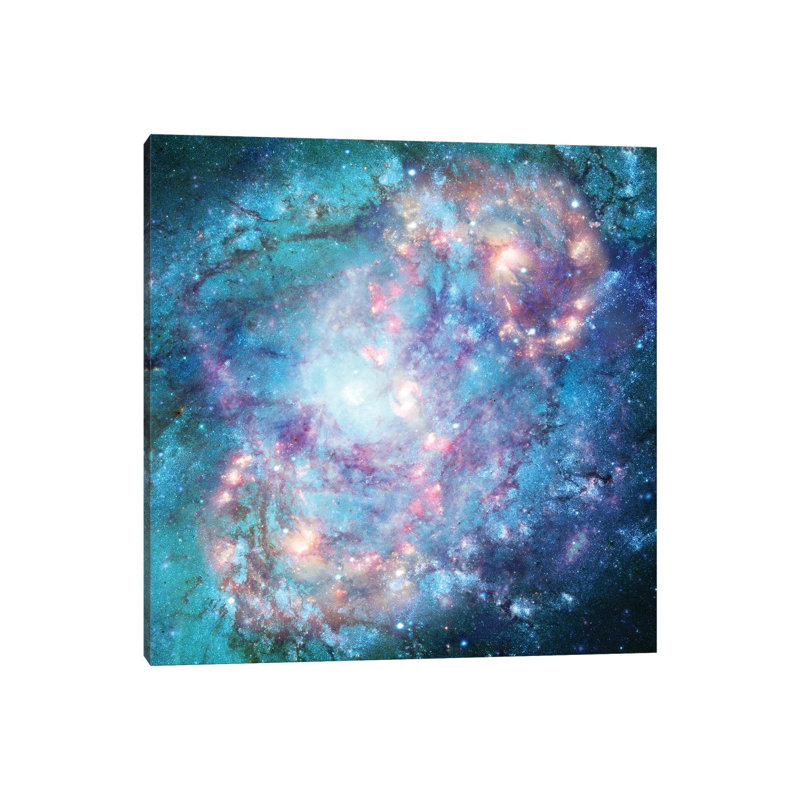 Abstract Galaxy 1 Piece Wrapped Canvas Painting, 30.48 cm H x 30.48 cm W