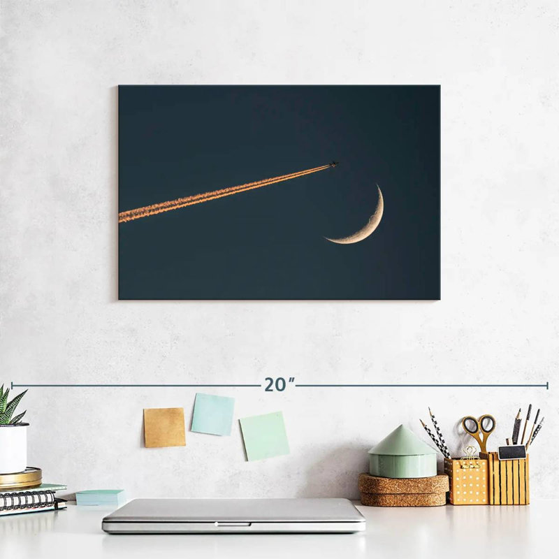 Oberle Nighttime Plane Flight, 8" H x 12" W