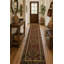 Tapis de couloir traditionnel rouge et vert 10 pi 1 po x 2 pi 6 po