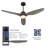 52'' Ceiling Fan with LED Lights-1944578559