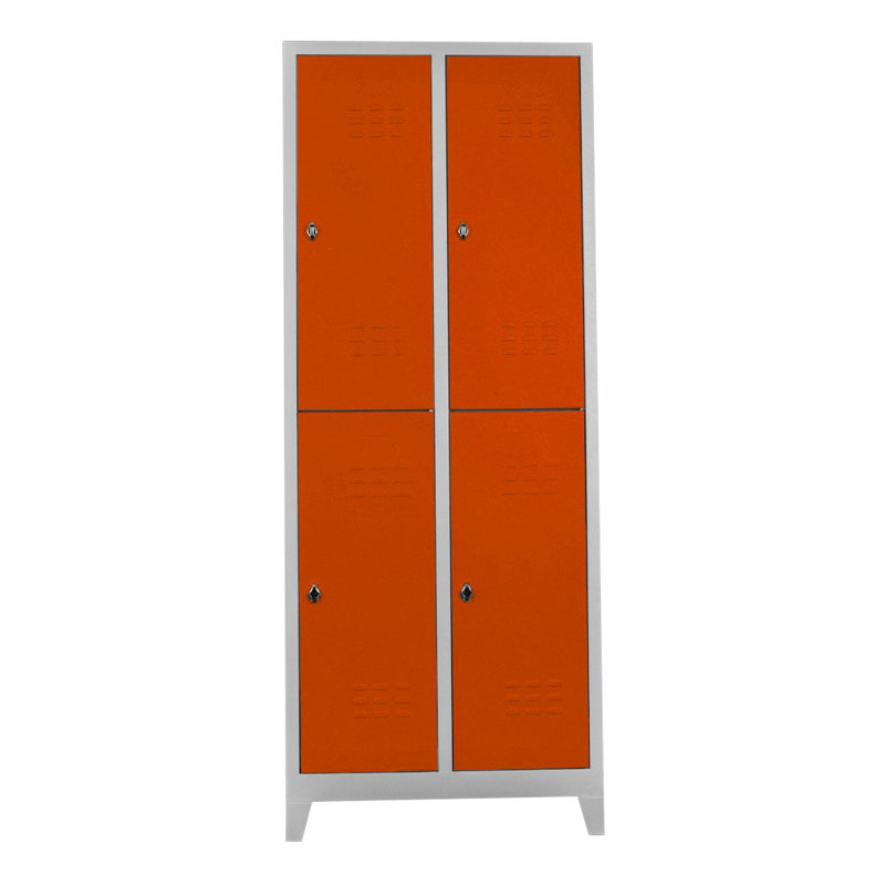 Armoire de rangement Locker, H 78,7 po x l 26,4 po x P 14,6 po, Orange