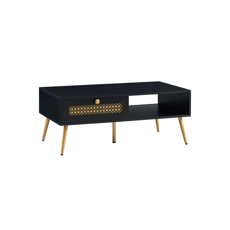 Table basse de 42 po, Noir