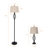 Gimbya 64" Traditional Metal Floor and Table Lamp Set with 3-Way Dimming Light-876833960