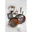 S/2 Round Glass And Plastic Trays With Abstract Multicolored Design L:d15.5X1.5" S:d13.5X1.5"-401691939