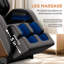 Fauteuil de massage inclinable sans gravité avec pression d'air corporelle complète-505122857