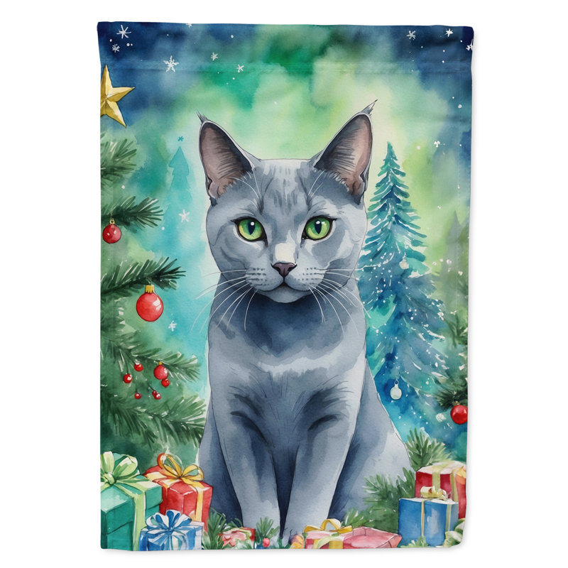 Drapeau de jardin Pixie Bob, Bleu russe
