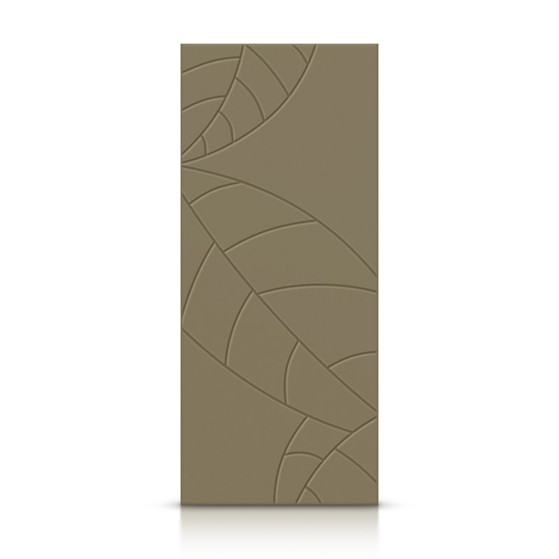 Porte standard à panneaux en bois, Vert olive, 36 po x 84 po