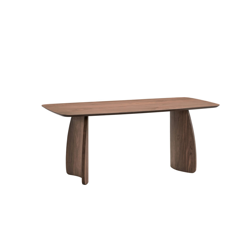Table de salle à manger en placage de noyer moderne
