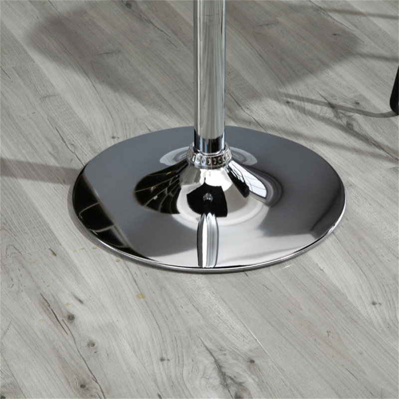 Chemarin Metal Base Dining Table, Black