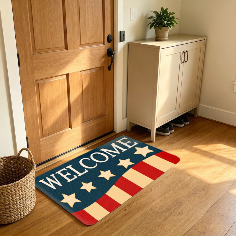 Ornement de porte d'entrée classique 20 po x 32 po Classic Star Stripe