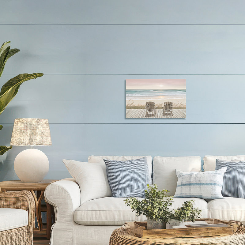 Regarder le pastel coucher de soleil sur toile, design par Amber Sterling, H 16 po x l 24 po