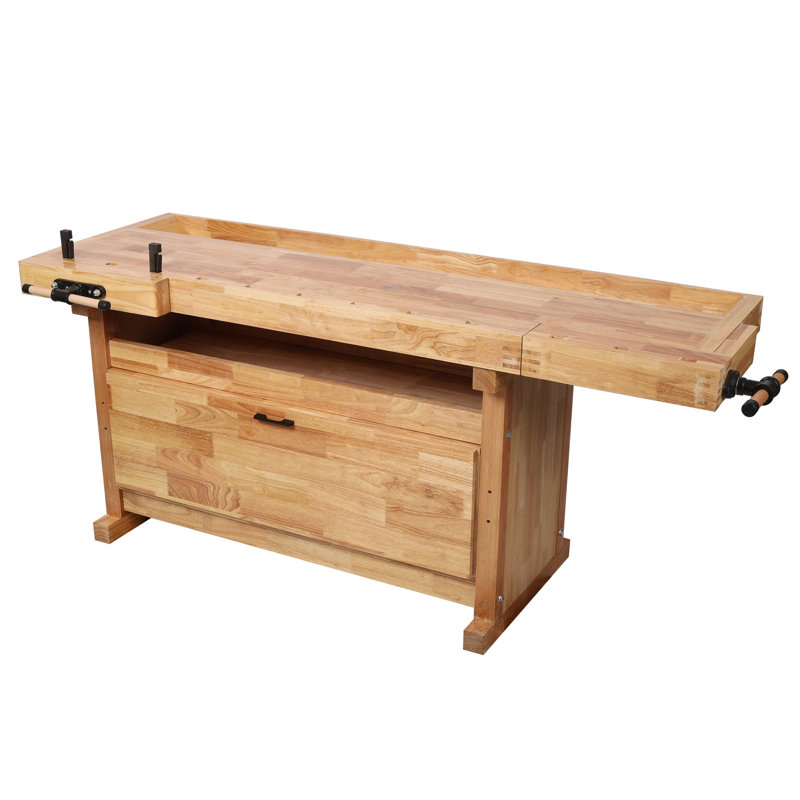 Établi de travail robuste avec rangement