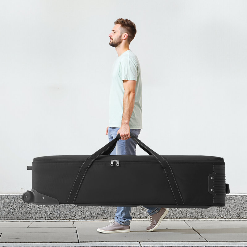 Studio Equipment Trolley Case 46.46 x 14.57 x 11.81 in Rolling Camera Carry Bag