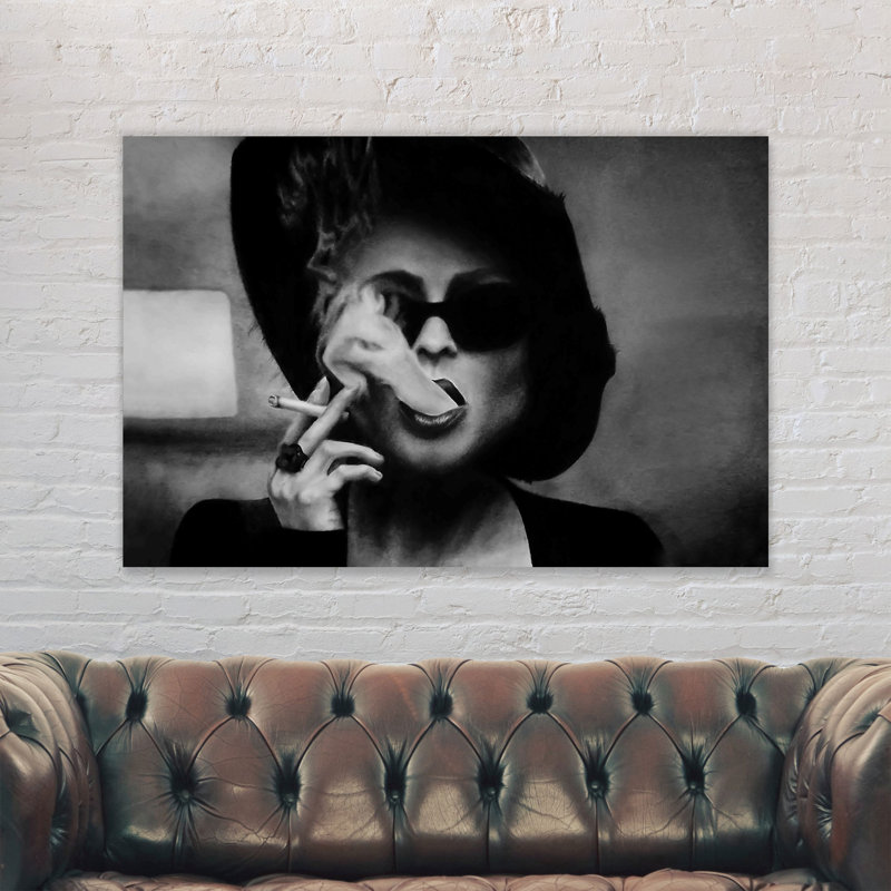 Marla Singer Fight Club Film - Wrapped Canvas Print, 84cm H x 120cm W x 4cm D