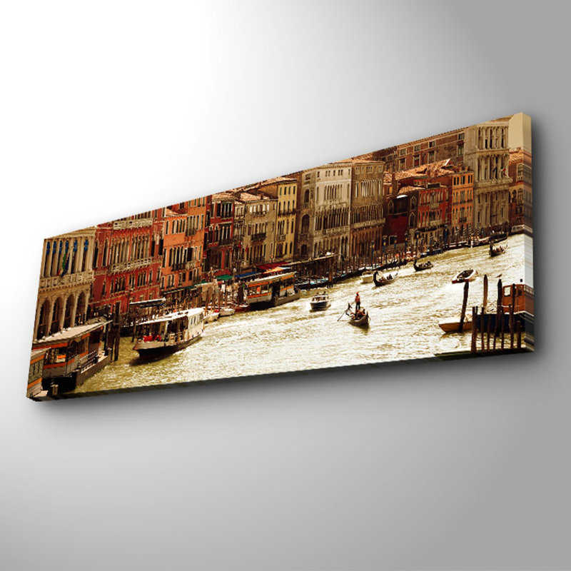 Superbe peinture sur toile décorative, 11,8 po x 35,4 po | 100% toile de suède, cadre 100% bois (épaisseur: 1,2 po) | Idéale pour décorer un salon, un bureau ou une chambre à coucher, cette œuvre d'art élégante rehaussera votre espace