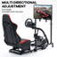 Anman Racing Sim Cockpit avec siège rouge et meuble télé compatible avec Logitech G29 G920, ne comprend pas le volant, les roues, les pédales et le frein à main Shifter