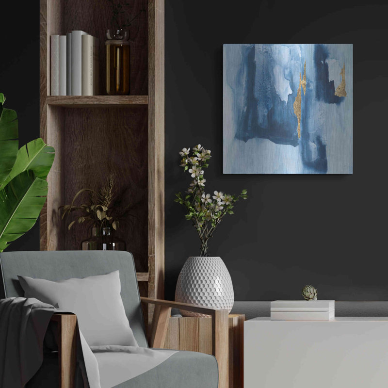 Brayden Studio «Glacier V» par Chris Paschke, art mural en métal, H 24 po x l 24 po