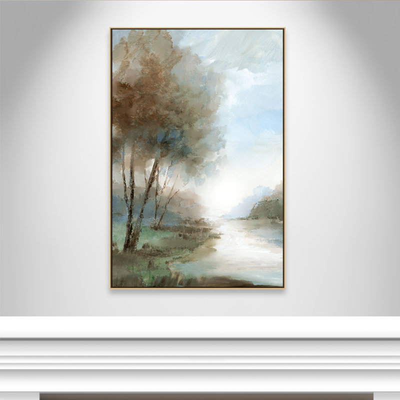 Zailin Peaceful River Print par Nan, Naturel, H 61,5 po x l 41,5 po
