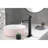 Single Handle Bathroom Faucet - Deck Mount Matte Black For Sink Hole Mounted-121645617