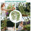 Metal Garden Arch Trellis for Climbing Plants, Rust-Resistant PE-Coated Frame with Nylon Net, Adjustable Width 90-115 cm, 115 x 183 x 230 cm