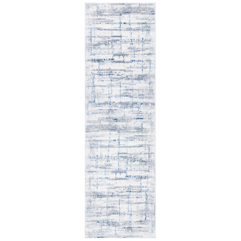 Amelia Cotton Abstract Rug, Runner 2'3" x 8'