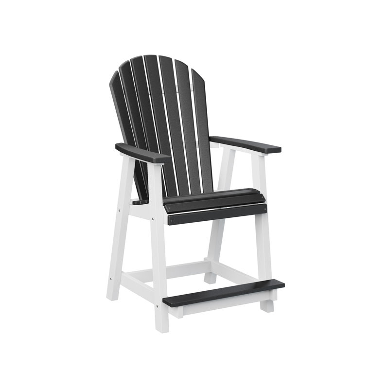 Berlin Gardens Comfo Back Bar Chair, 22.5", Black