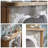 Burlywood + White Manufactured Wood Freestanding Fireplace