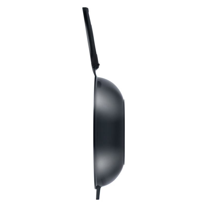 Wok Green Earth par Ozeri, avec revêtement antiadhésif en céramique lisse (100% PTFE et sans PFOA), Noir volcanique