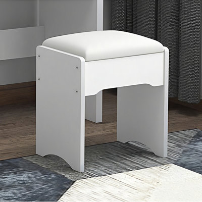Fashion Vanity Desk with Mirror and Lights for Makeup and Chair, Vanity Mirror with Lights and Table Set with 3 Color Lighting Brightness Adjustable,