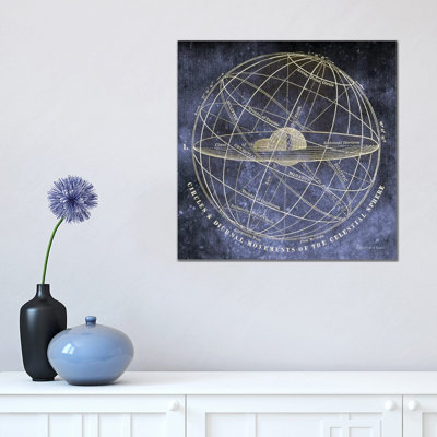 Vintage Celestial Planets by Bluebird Barn - Wrapped Canvas Print