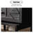 Black Solid Wood+Glass Display Cases